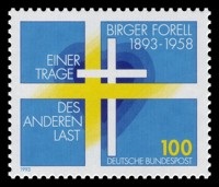 Briefmarke Birger Forell